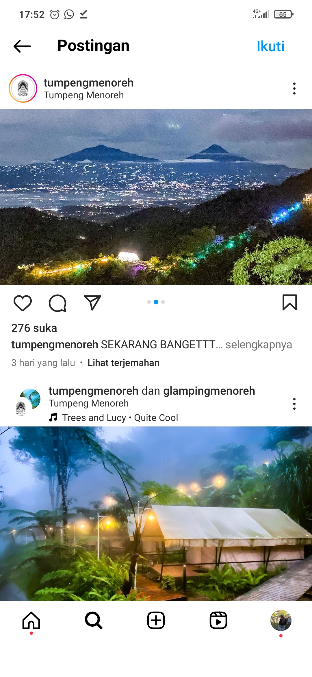 Potret pemandangan kota Jogja dari wisata tumpeng Menoreh