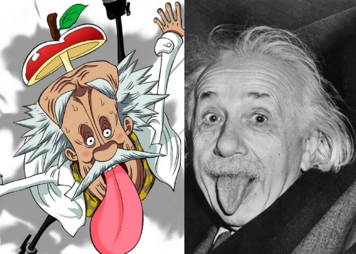Dr. Vegapunk Mempunyai hubungan kuat dengan Einstein dalam Serial anime One Piece