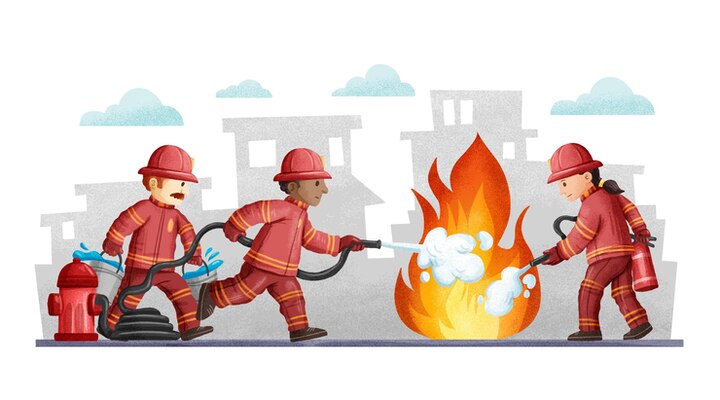 Ilustrasi Petugas pemadam kebakaran. (Freepik.com)