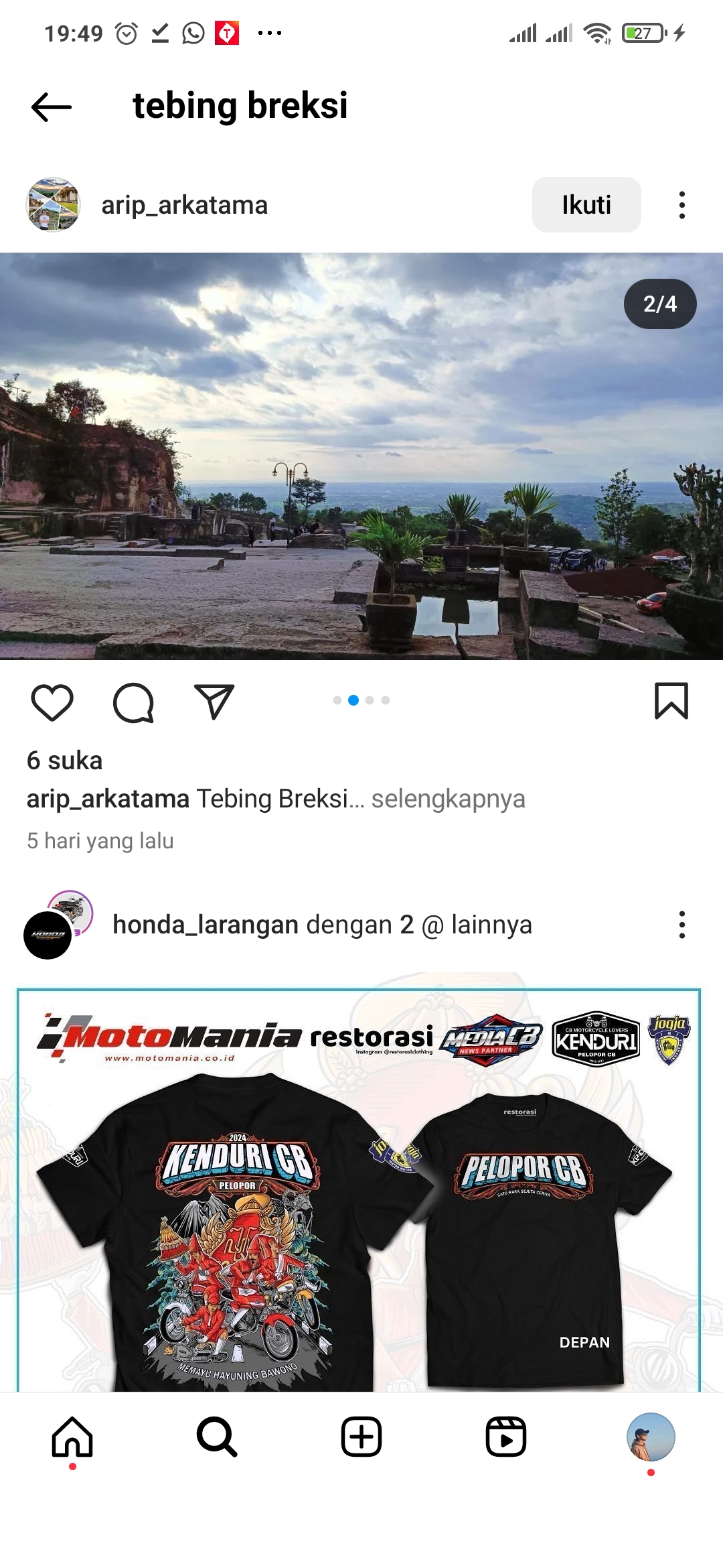 Potret Indah Tebing Breksi Jogja
