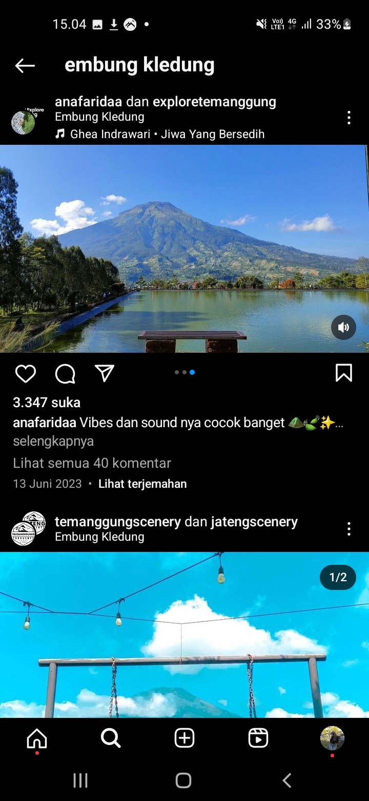 Keindahan Wisata Embung Kledung di Jawa Tengah