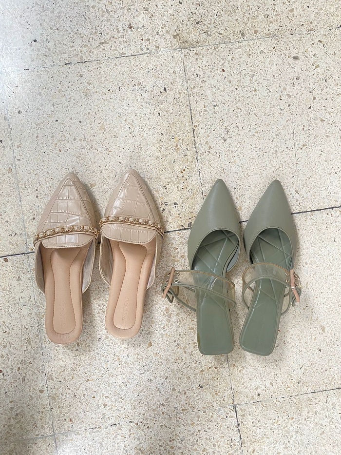 BERKARAKTER: Sejenis flat shoes untuk kaum hawa. (CHACA UNTUK JPRM)