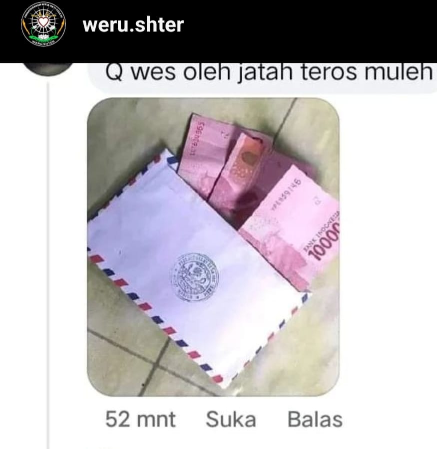 ASLI: Ini merupakan foto amplop yang asli tidak terdapat foro paslon capres-cawapres AMIN.