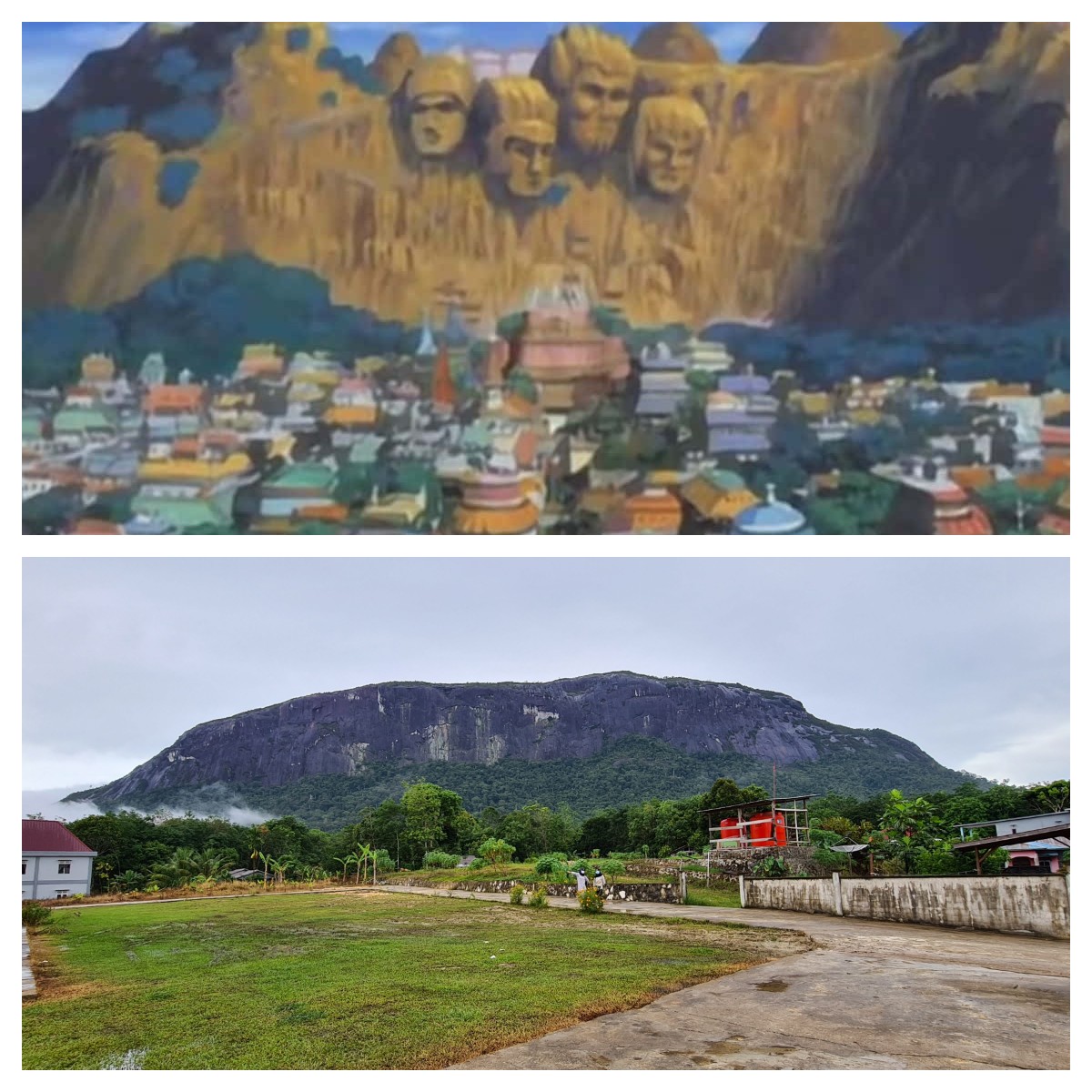Gunung Kelam Sumbar identik dengan view pegunungan di Konoha
