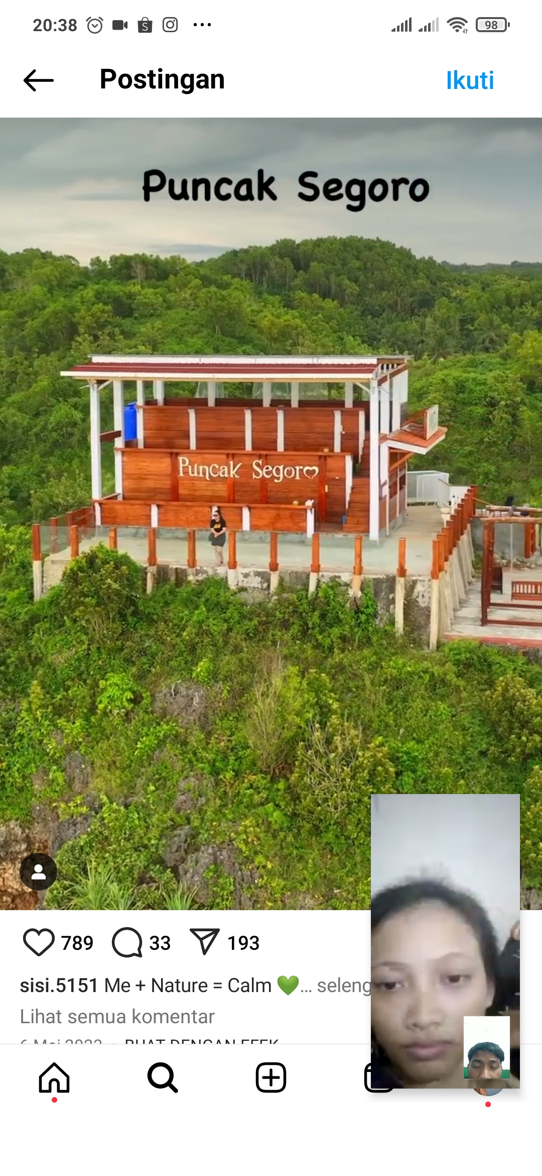 Puncak Segoro dengan pemandangan alam yang indah