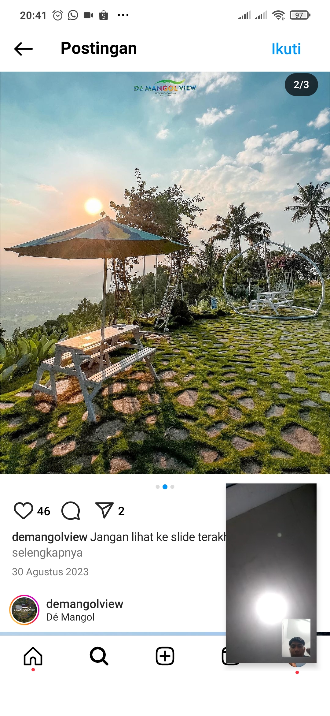 Potret indah pemandangan De Mangol di Jogja