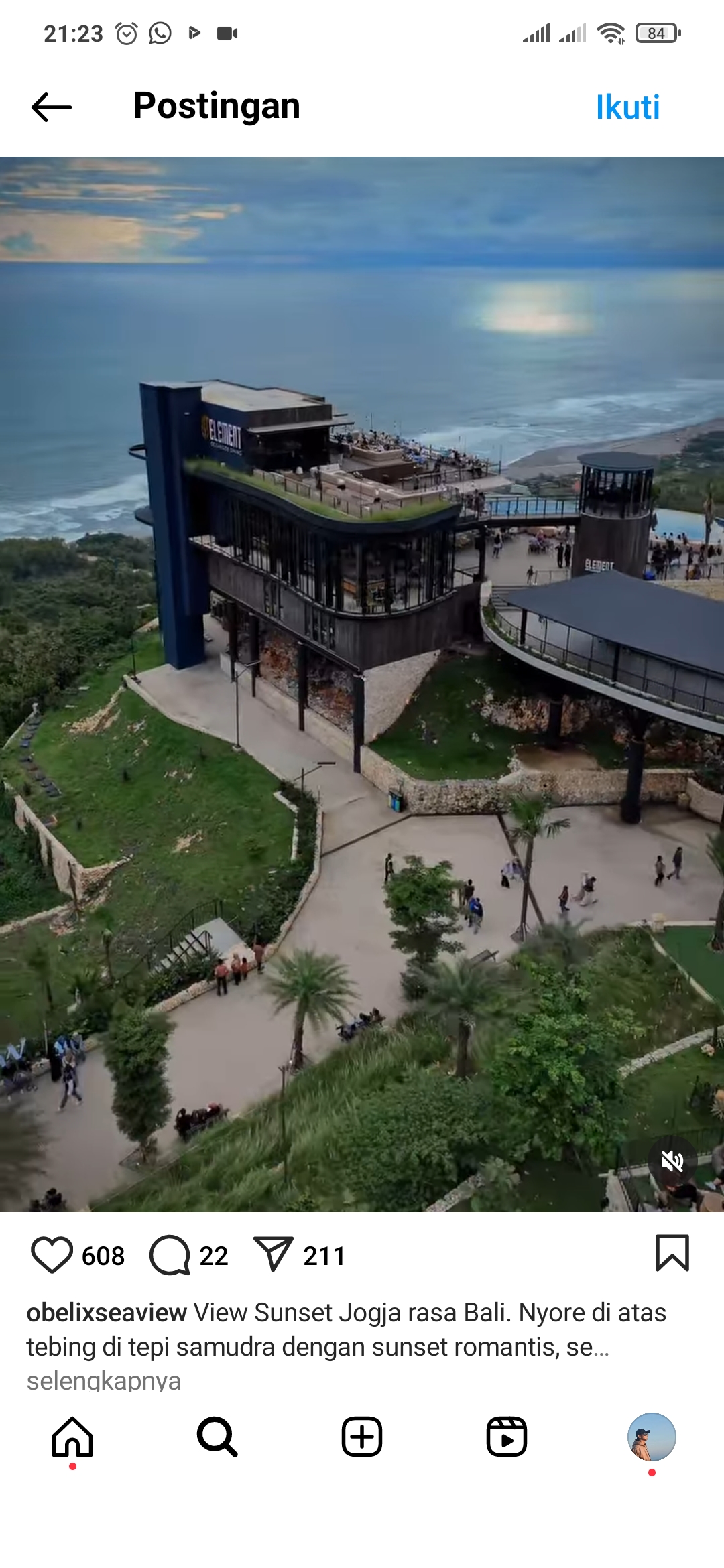 Obelix Sea View dengan pemandangan pantai yang indah.