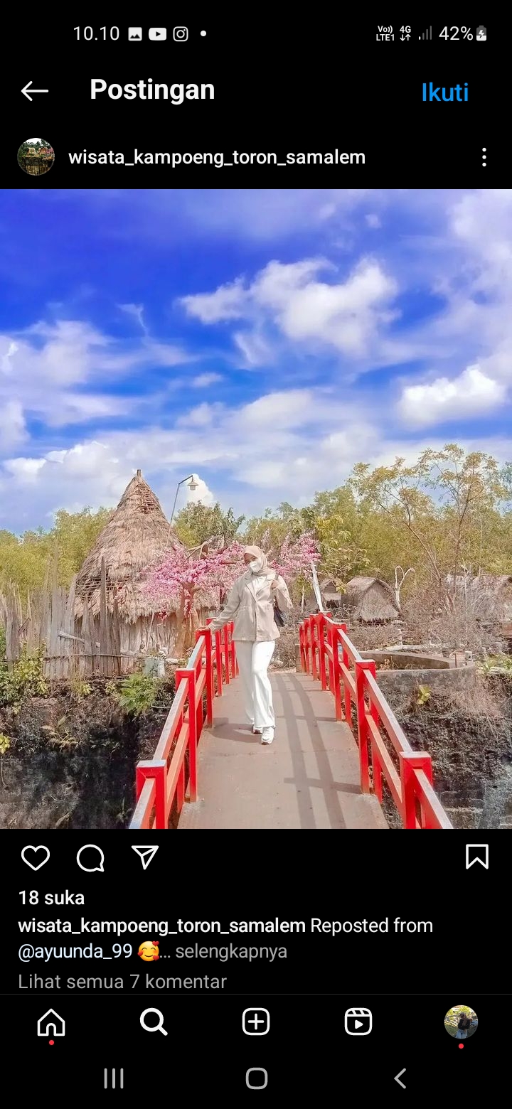 Potret wisata Kampoeng Toron Samalem