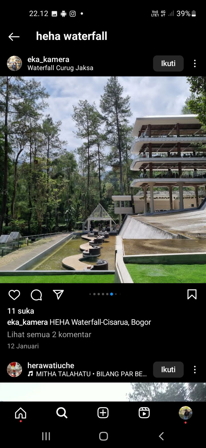 Pesona wisata Heha Waterfaal Bogor Jawa Barat