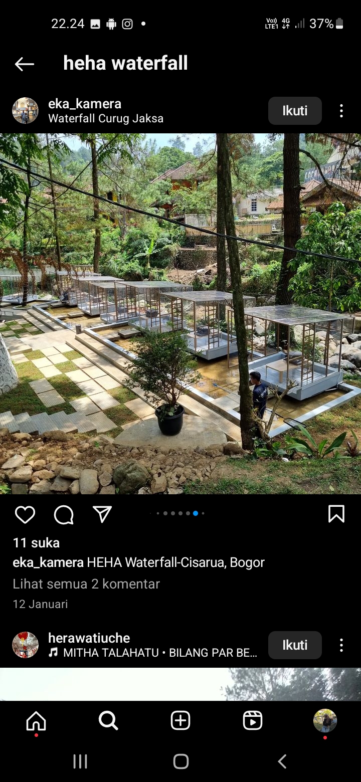 Potret wisata Air Terjun Heha Bogor