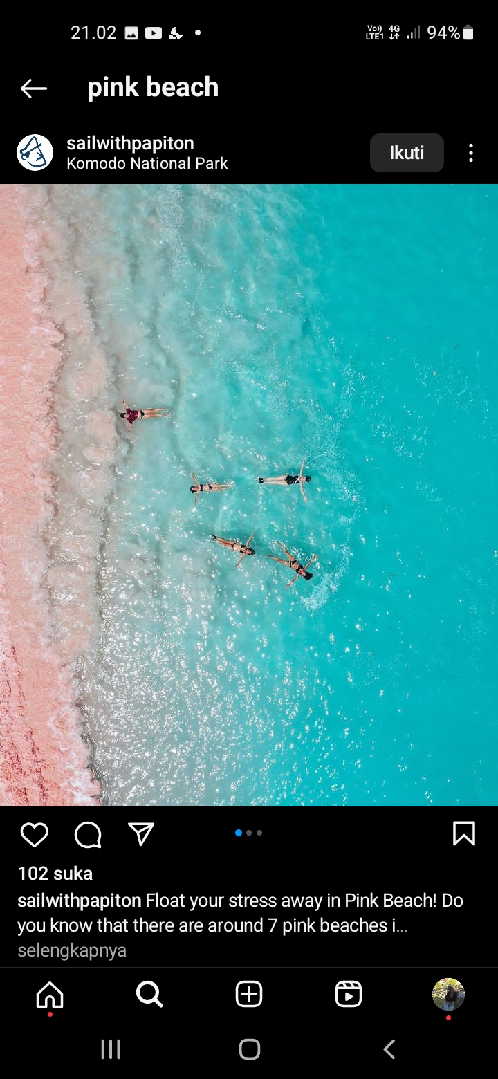 Pink Beach Lombok, Pantai Berpasir Merah Muda dengan Beberapa Spot Wisata Menawan