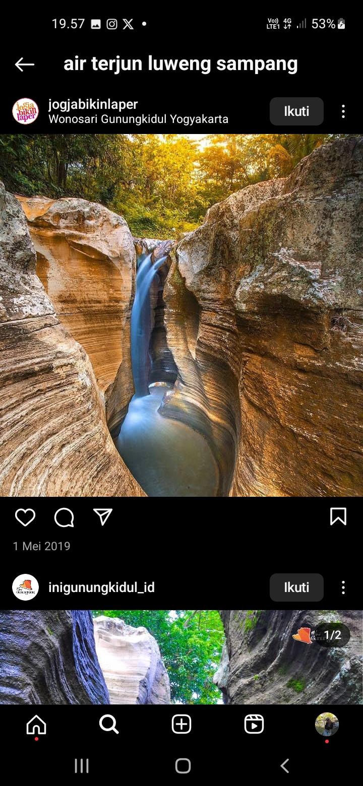 Air Terjun Luweng Sampang, Destinasi Wisata yang Menawarkan Keunikan dan Keindahan Alam