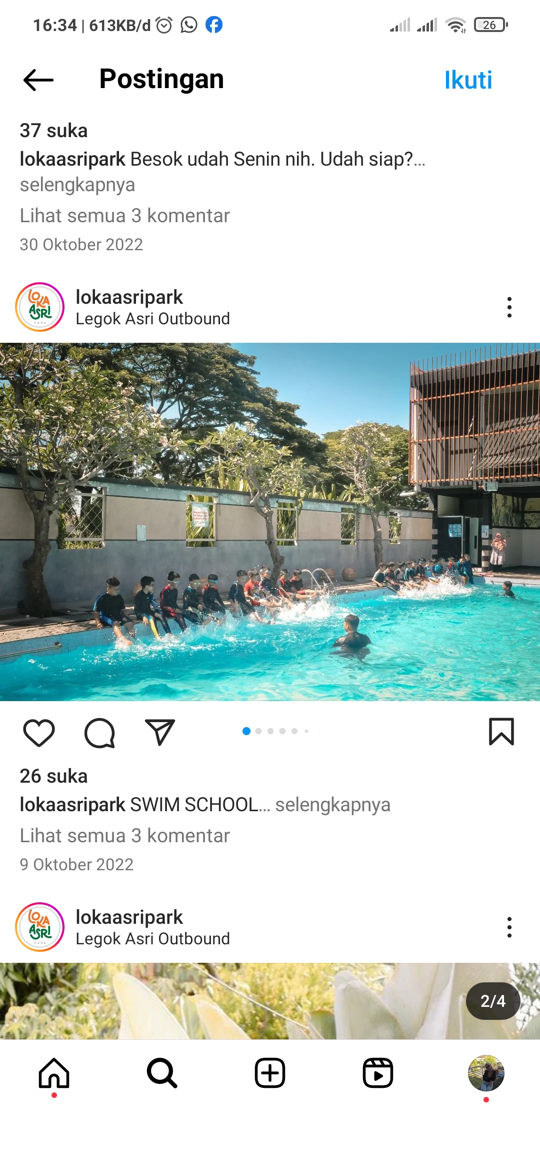 Menikmati Sejuknya Kolam di Legok Asri Park Sidoarjo