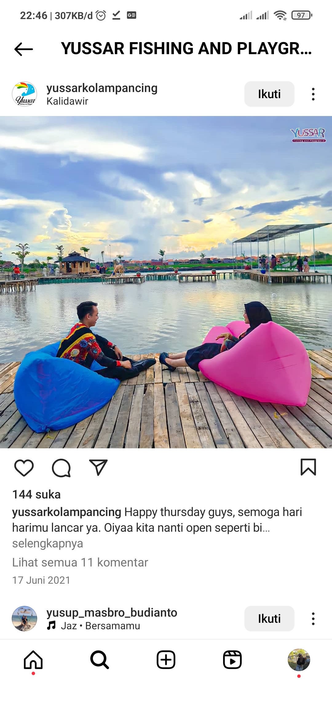 Liburan Seru di Yussar Fishing and Playground