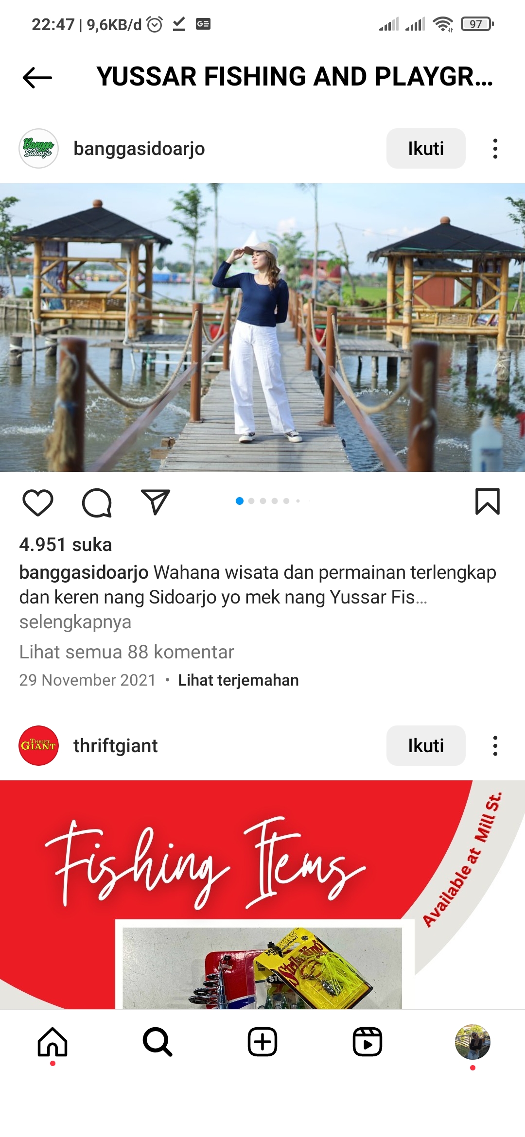 berfoto di Yussar Fishing and Playground punya keunikan tersendiri