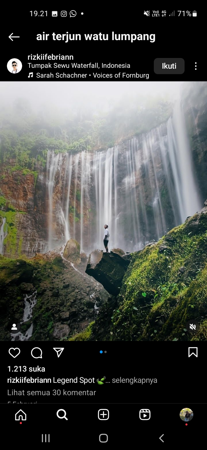 Wisata Alam Tumpak Sewu, Air Terjun Cantik di Lumajang