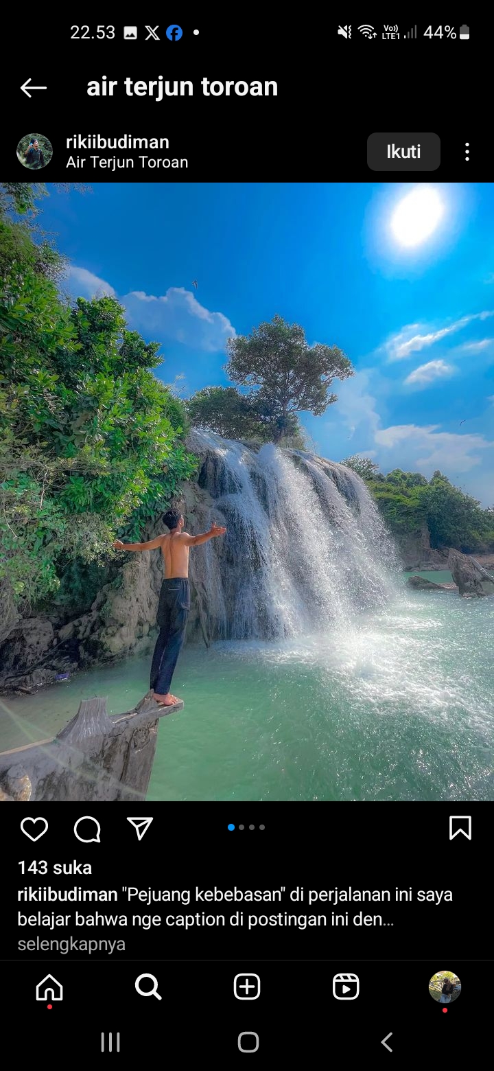 Pesona Air Terjun Toroan, Satu-satunya di Madura yang Mengalir ke Laut