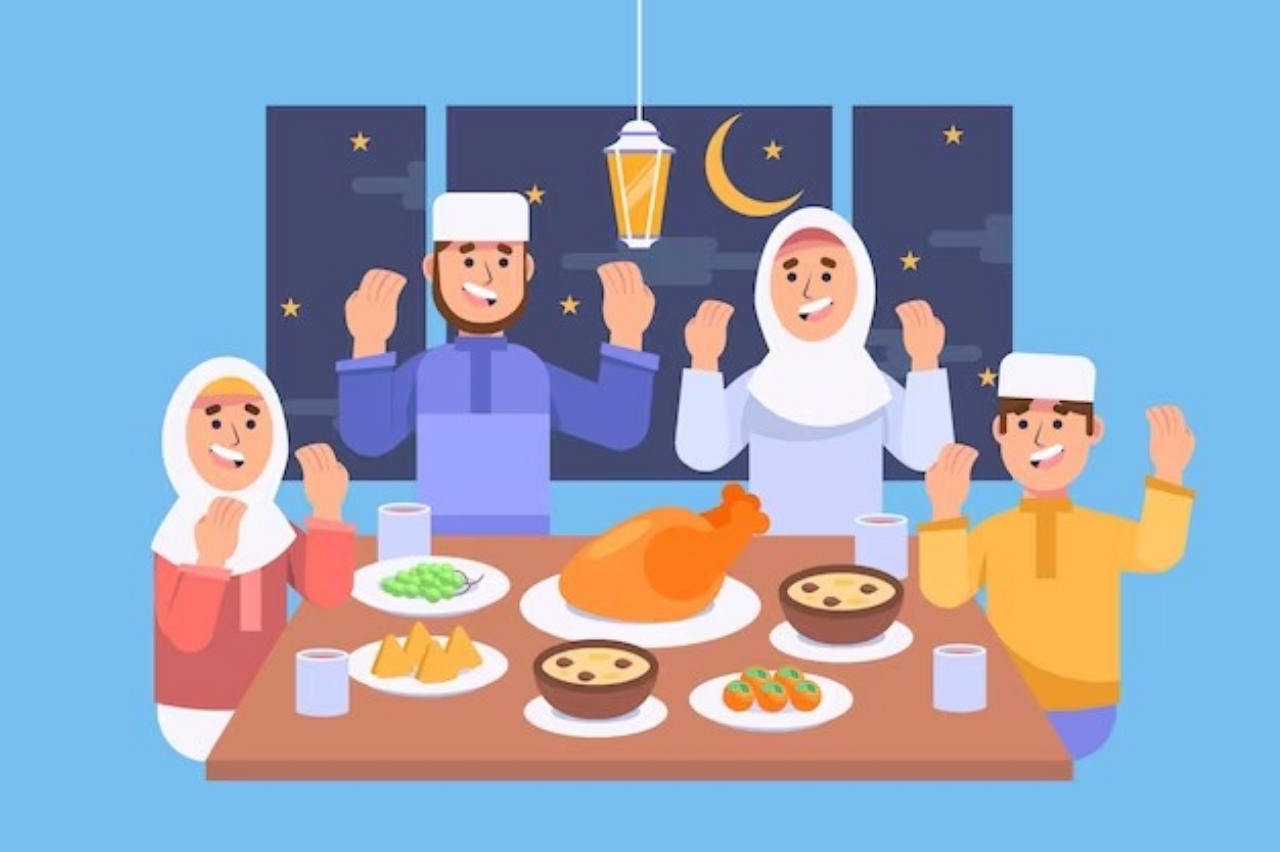 Momen berharga saat berbuka puasa