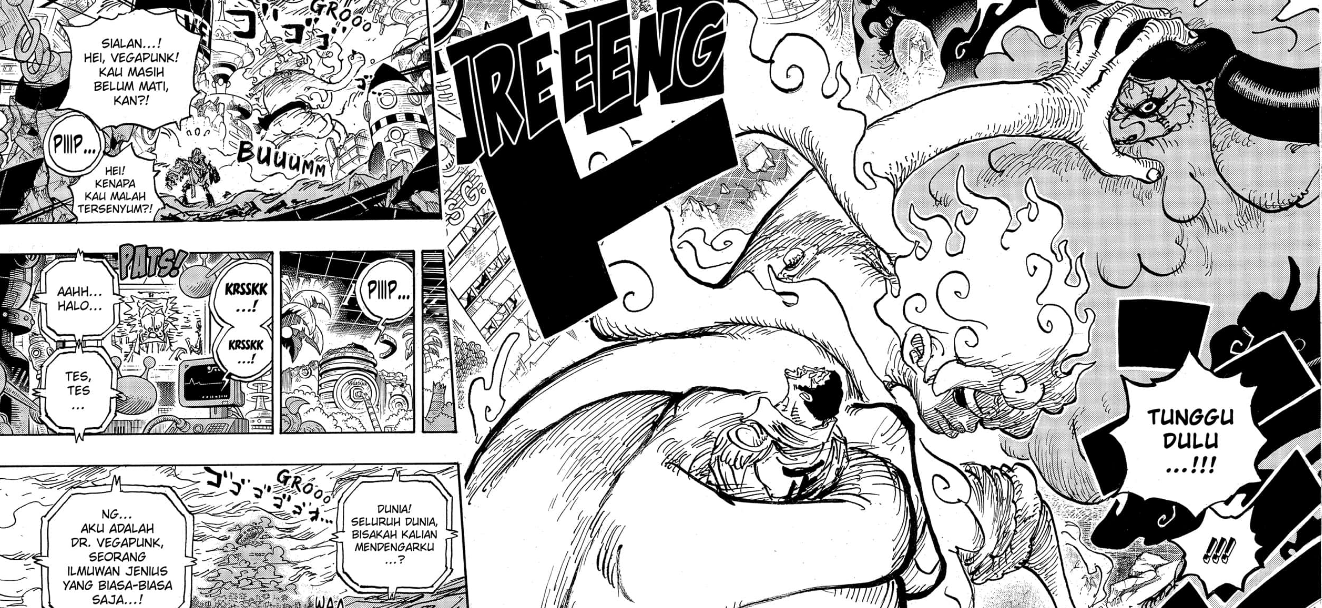 Dawn Cymbals, Jurus Baru Luffy Lawan Gorosei Saturn dan Kizaru