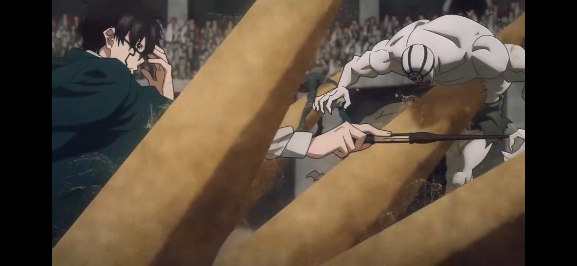 Adegan Pertarungan dalam anime Mashle: Magic and Muscles