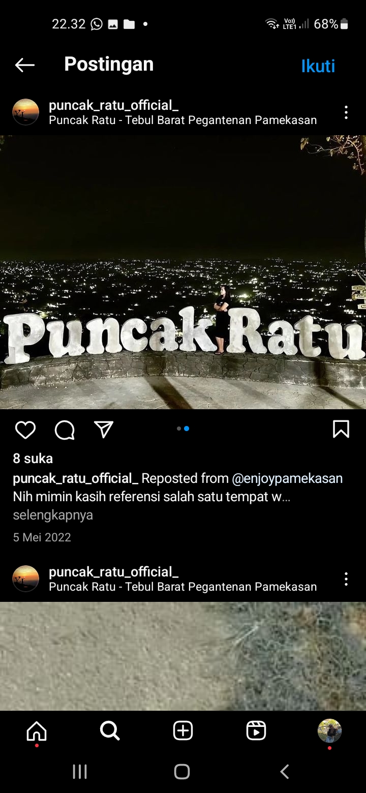 Pesona keindahan city light di wisata Puncak Ratu Pamekasan Madura