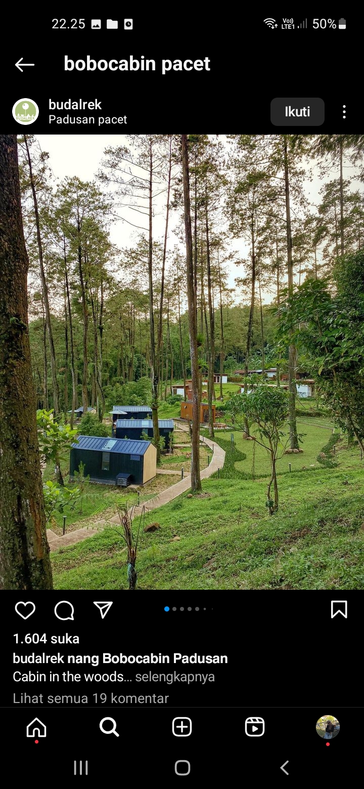 Bobocabin Padusan Pacet, Mojokerto