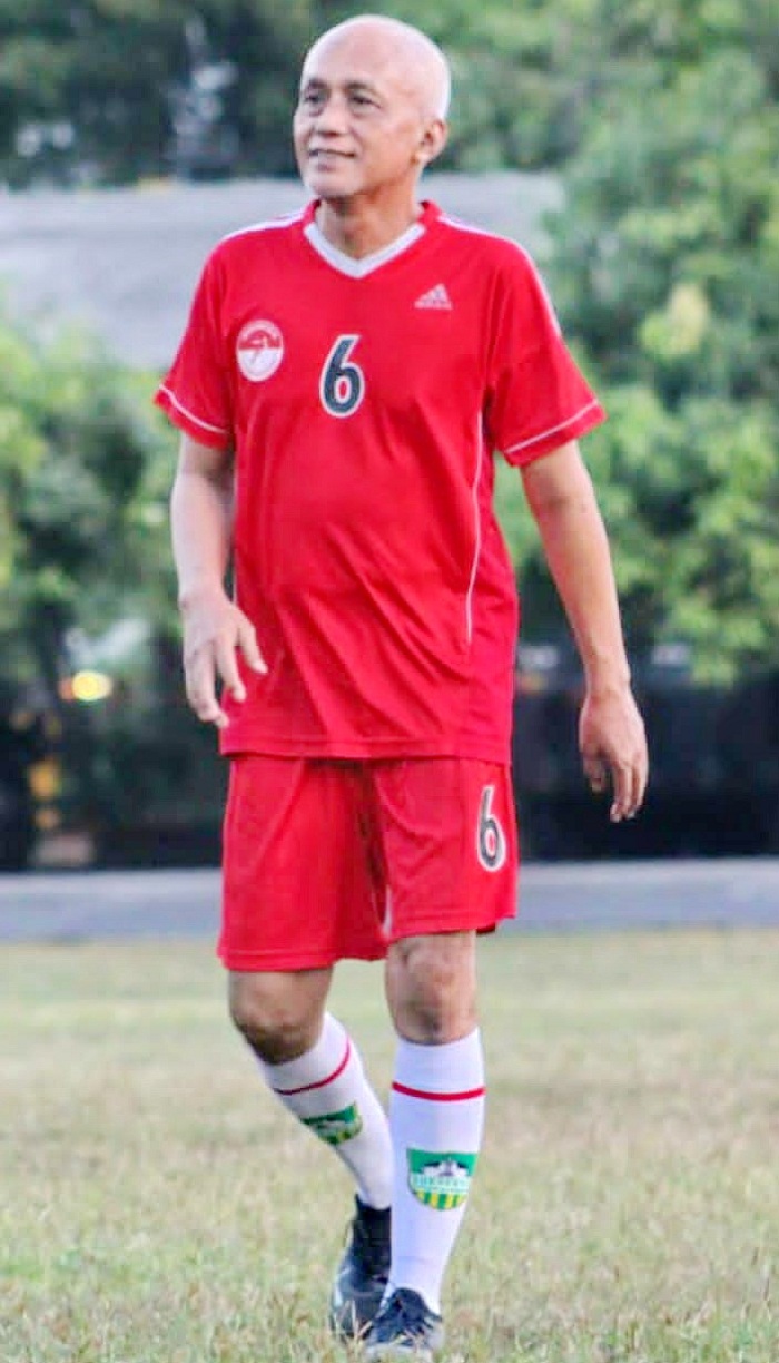 PEGIAT SEPAK BOLA: Imam Syafi&rsquo;i mengenakan seragam sepak bola saat mengikuti manajemen sepak bola di Amerika Serikat pada 2011. (IMAM SYAFI&rsquo;I UNTUK JPRM)