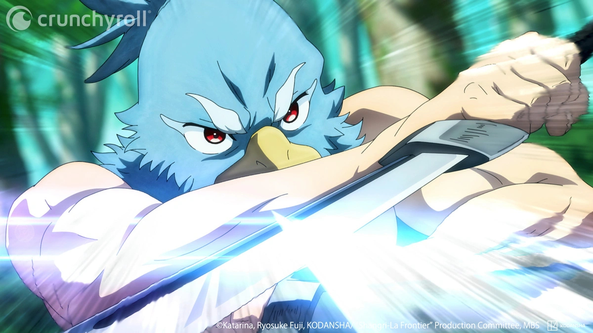 Sunraku selalu mengejutkan banyak orang dalam anime  Shangri-La Frontier