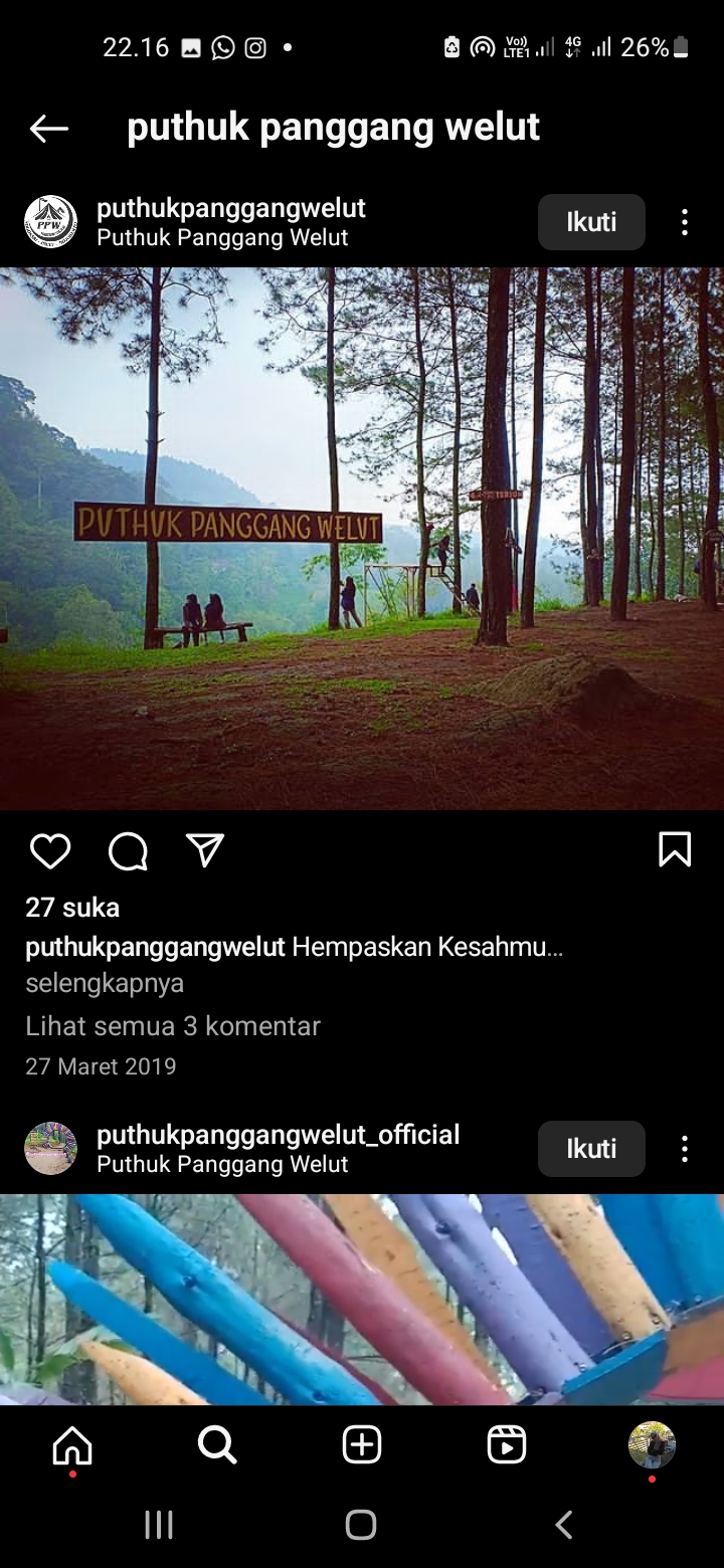 Hutan Pinus Puthuk Panggang Welut