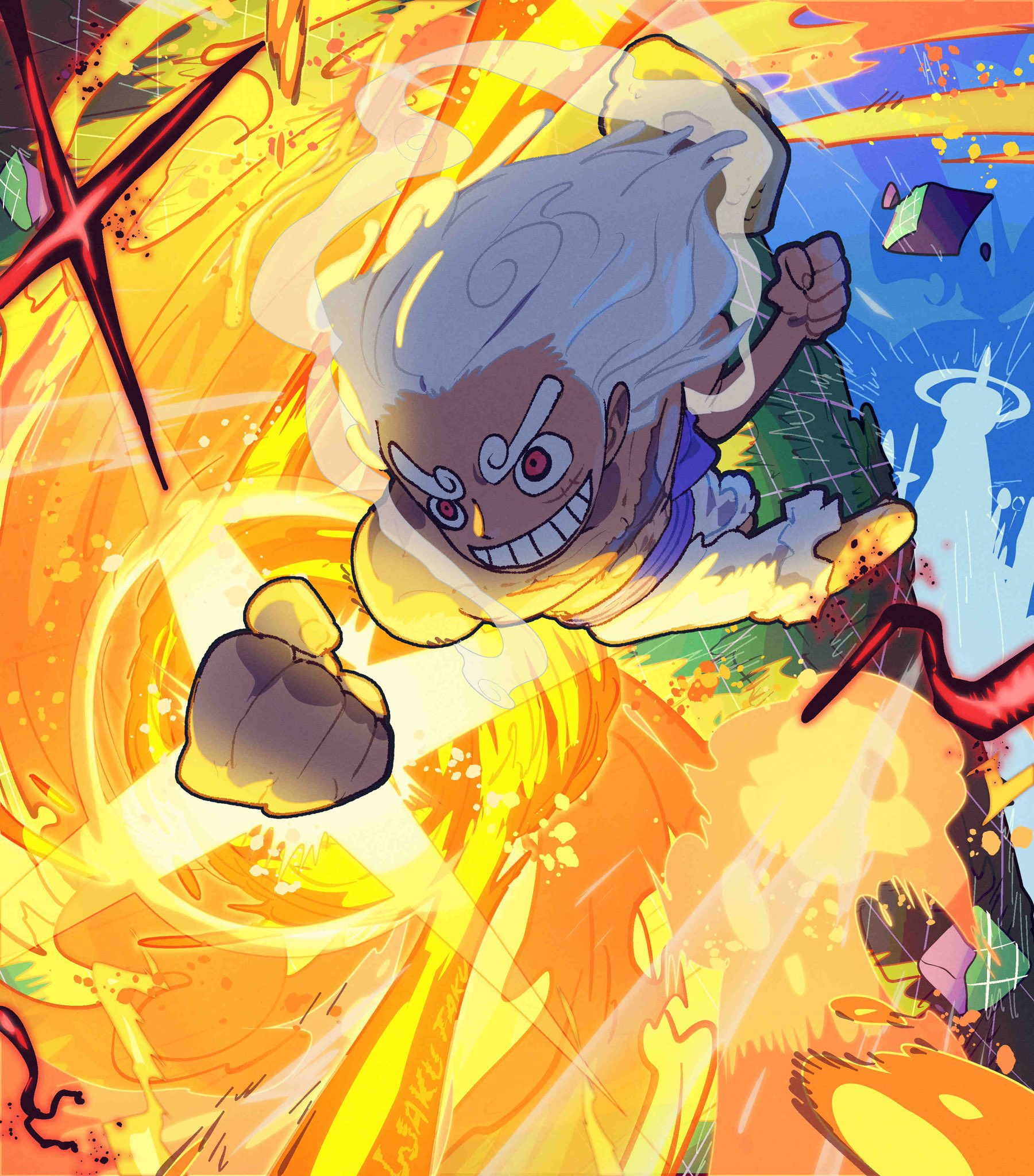 Luffy akan bertarung dengan seluruh anggota gorosei