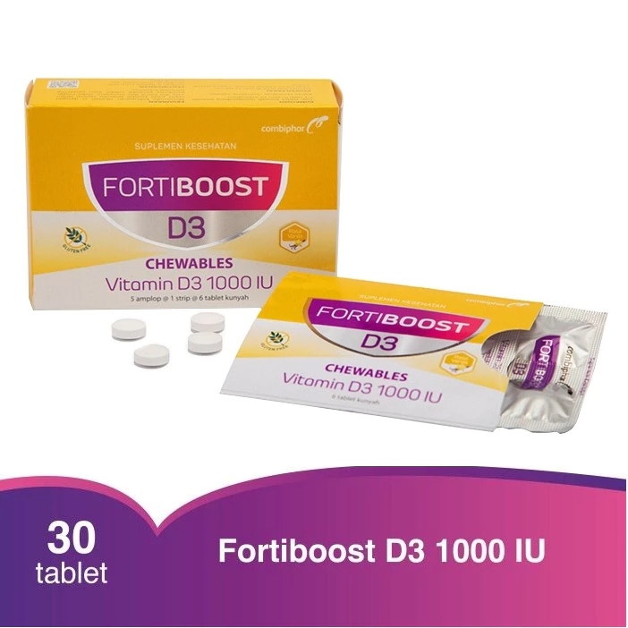 Fortiboost D3 1000 IU, Tablet Suplemen Kesehatan