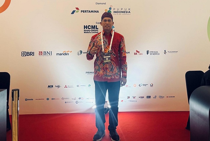 GIGIH: Kabag Perekonomian dan SDA Setkab Sumenep Dadang Iskandar menghadiri  event International Convention on Indonesian Upstream Oil and Gas 2023 di Bali Nusa Dua Convention Center.