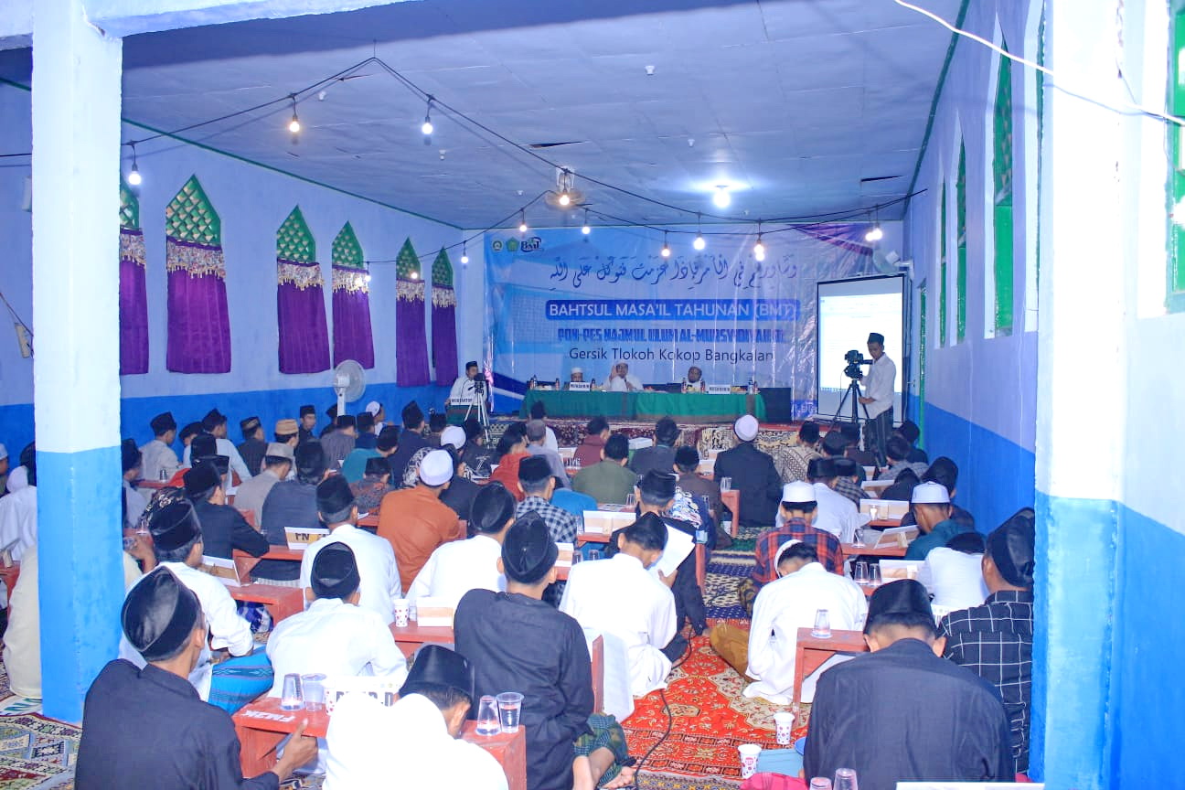 MUSYAWARAH: Puluhan santri mengikuti bahsul masail tahunan di Pondok Pesantren Najmul Ulum Al-Mursyidiyah. (PONPES NAJMUL ULUM AL-MURSYIDIYAH)