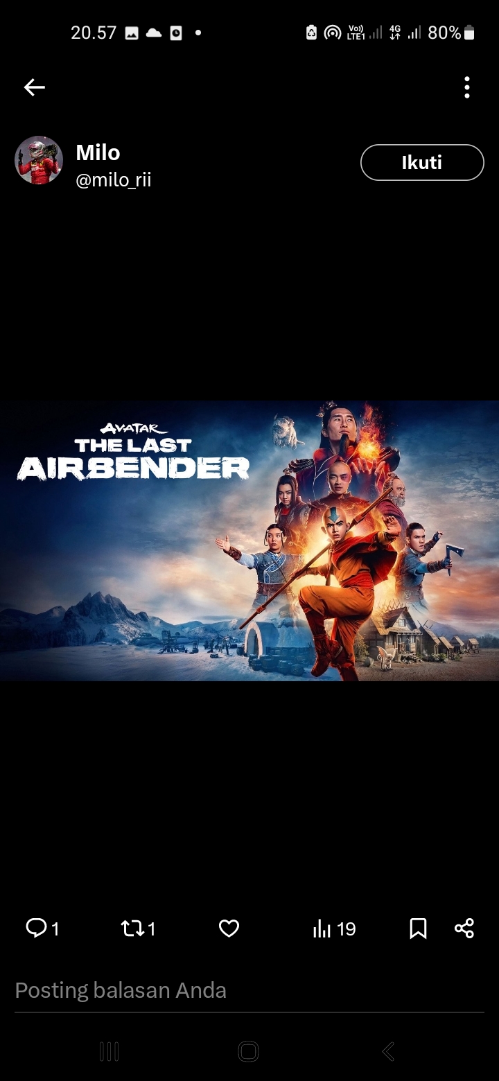 Poster Avatar The Last Airbender Live Action