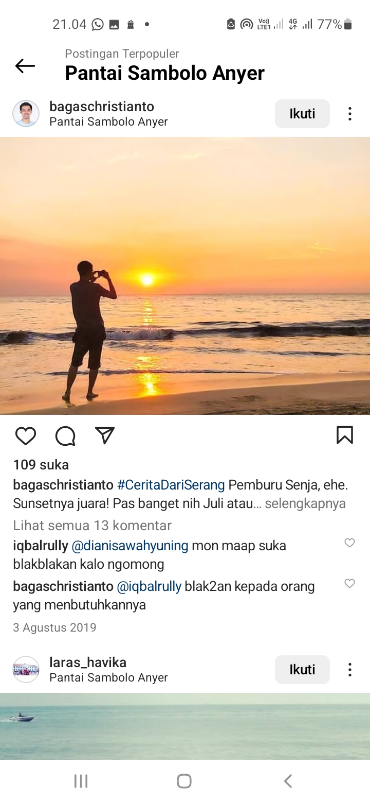 Wisata Pantai Sambolo Anyer