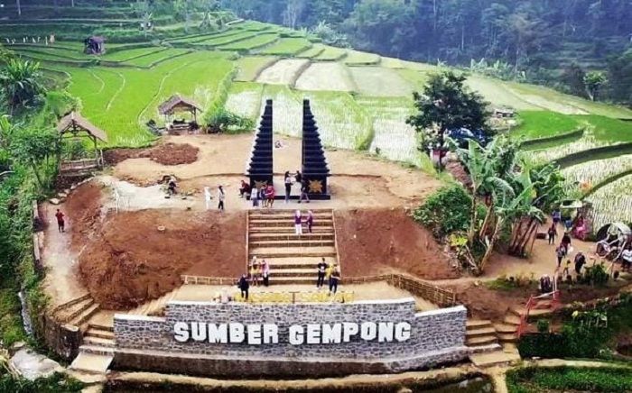 Potret Sawah Sumber Gempong Mojokerto