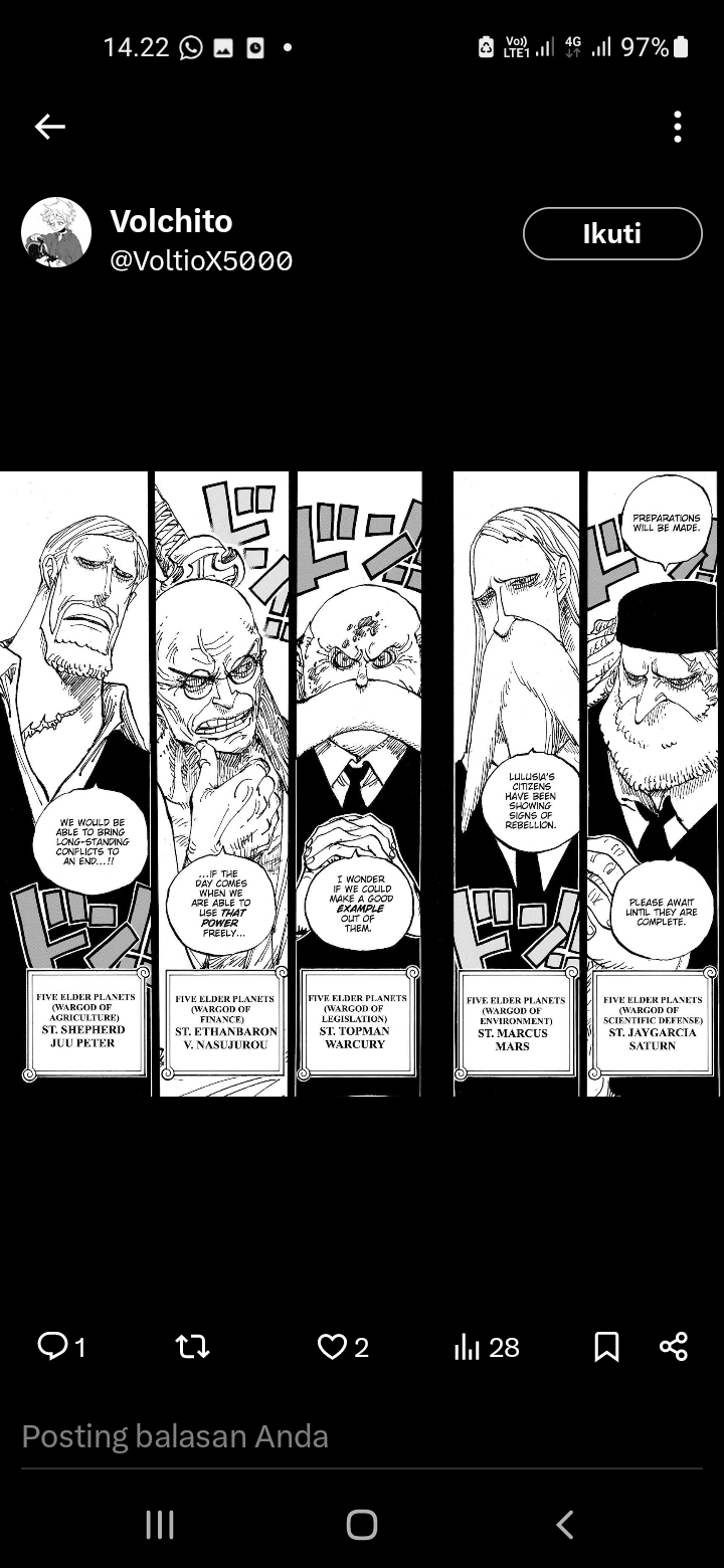 Para Gorosei di Dunia One Piece