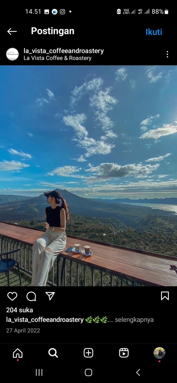 La Vista Coffee and Roastery, Kintamani, Bali