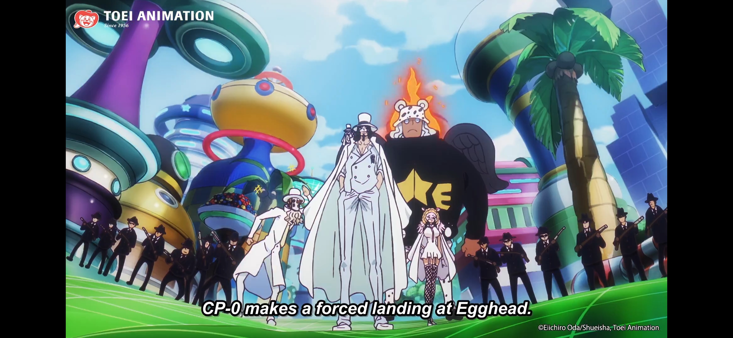 Agen CP-0 Mulai berdatangan ke Pulau Eghead di One Piece chapter 1099.