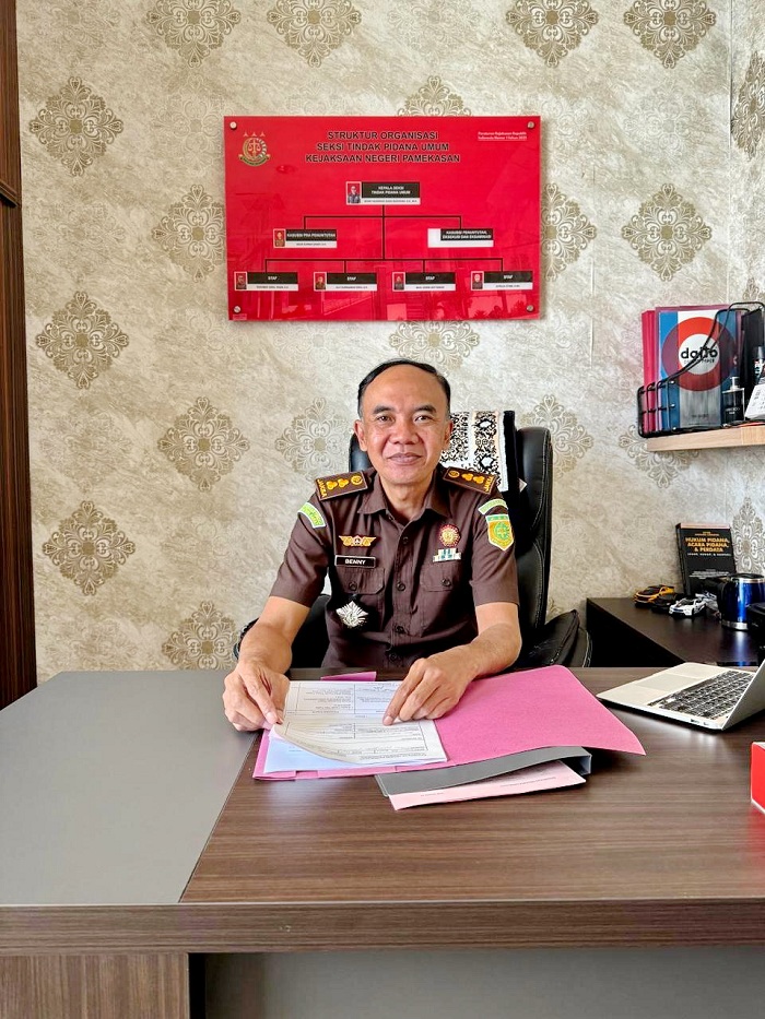 Kasipidum Kejari Pamekasan Benny Nugroho Sadhi Budhiono. (MOH. IQBAL AFGANI/JPRM)