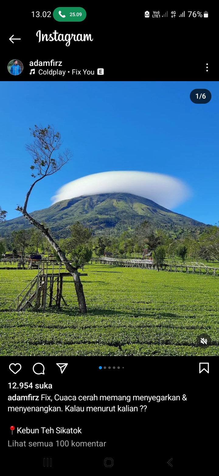Wisata Kebun Teh Sikatok, Wonosobo