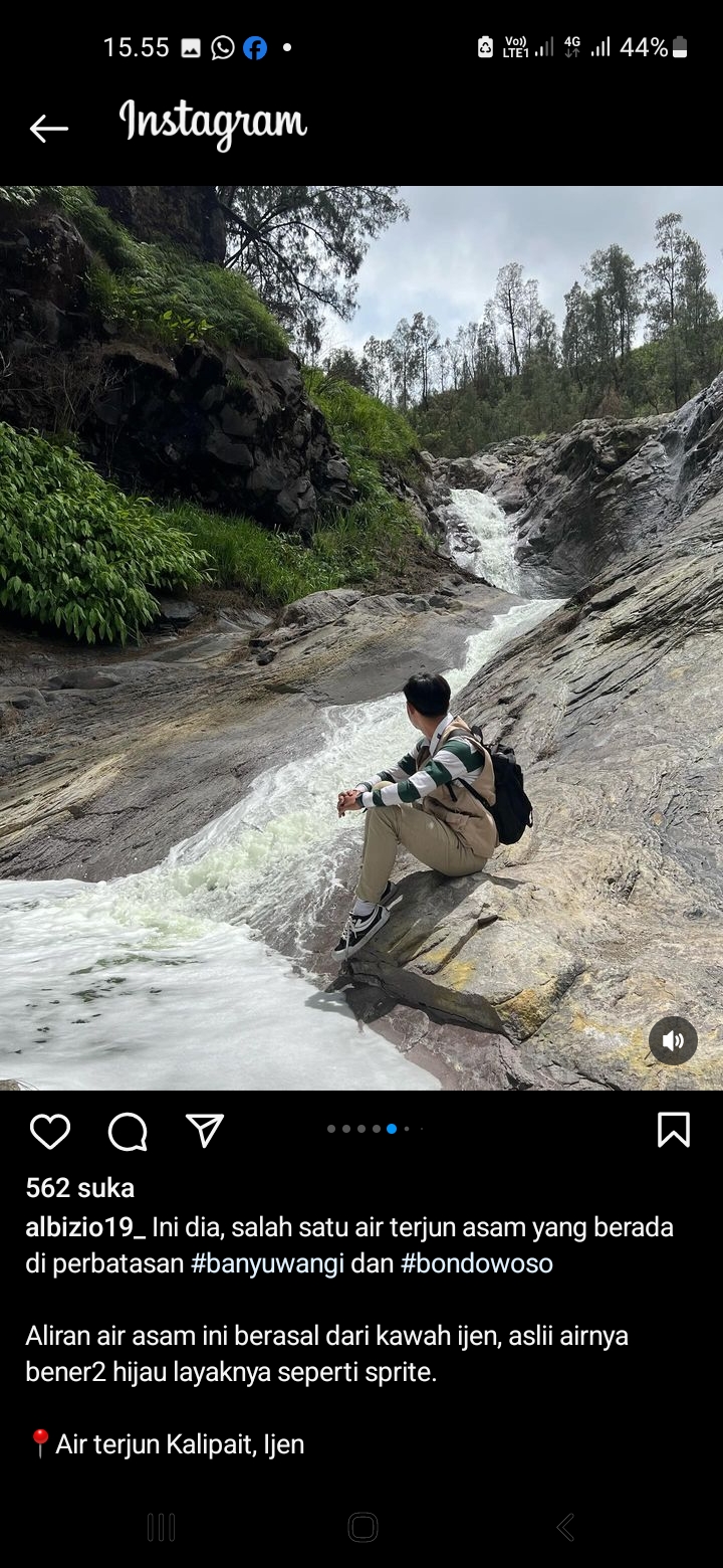 Destinasi Wisata Alam Air Terjun Kalipait, Bondowoso