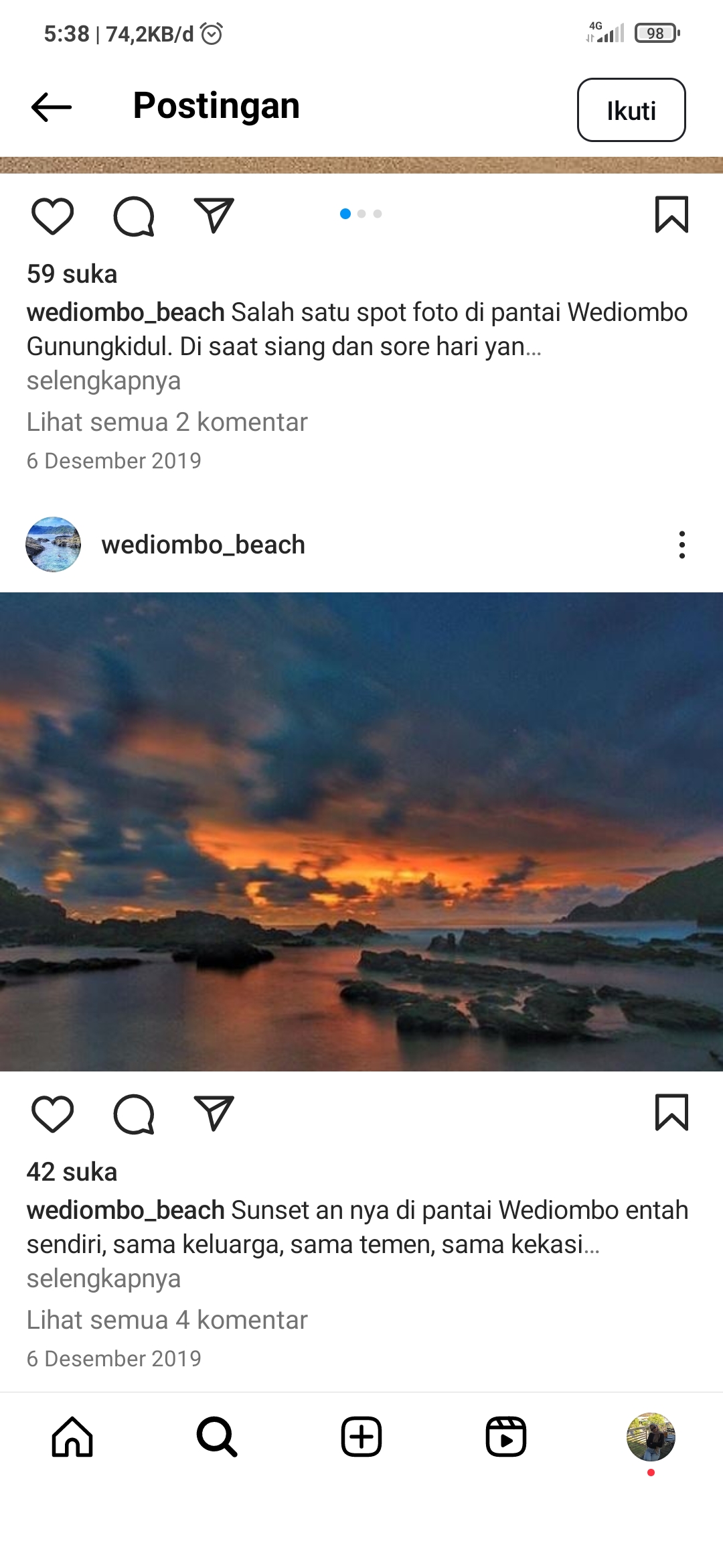 Pantai Wadiombo Jogja