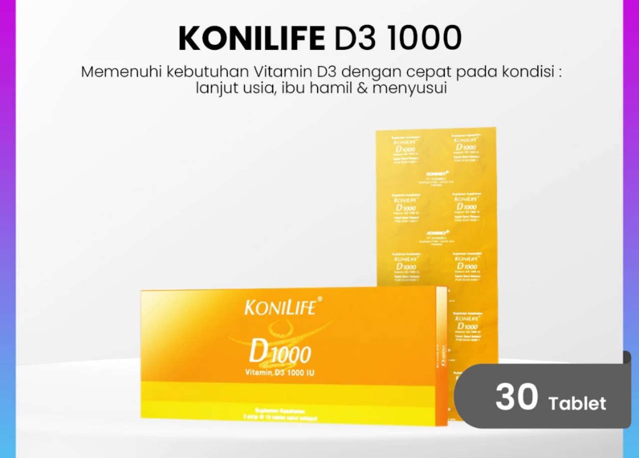 Konilife D100 merupakan salah satu suplemen kesehatan