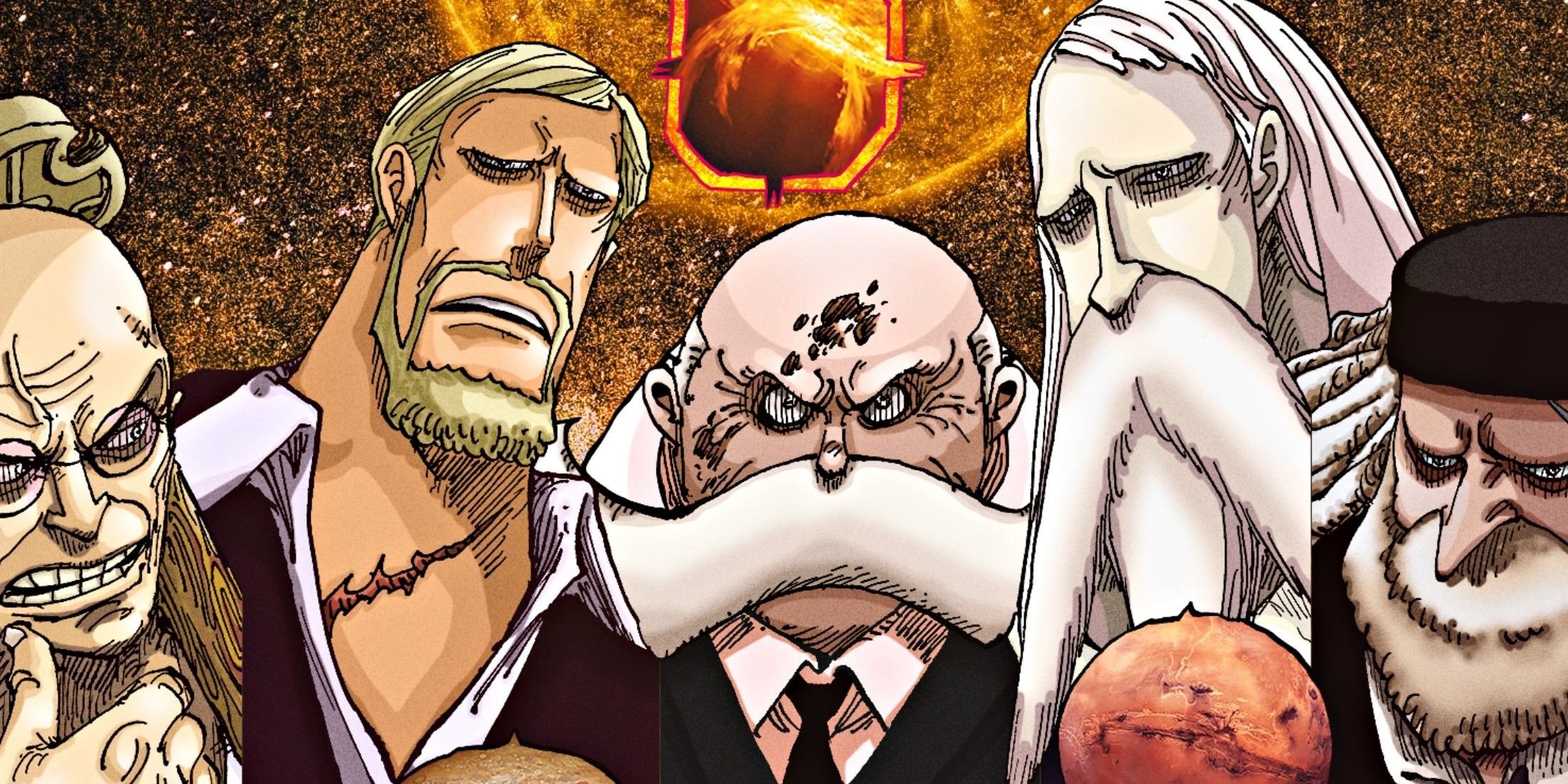 Anggota Gorosei dalam anime One Piece