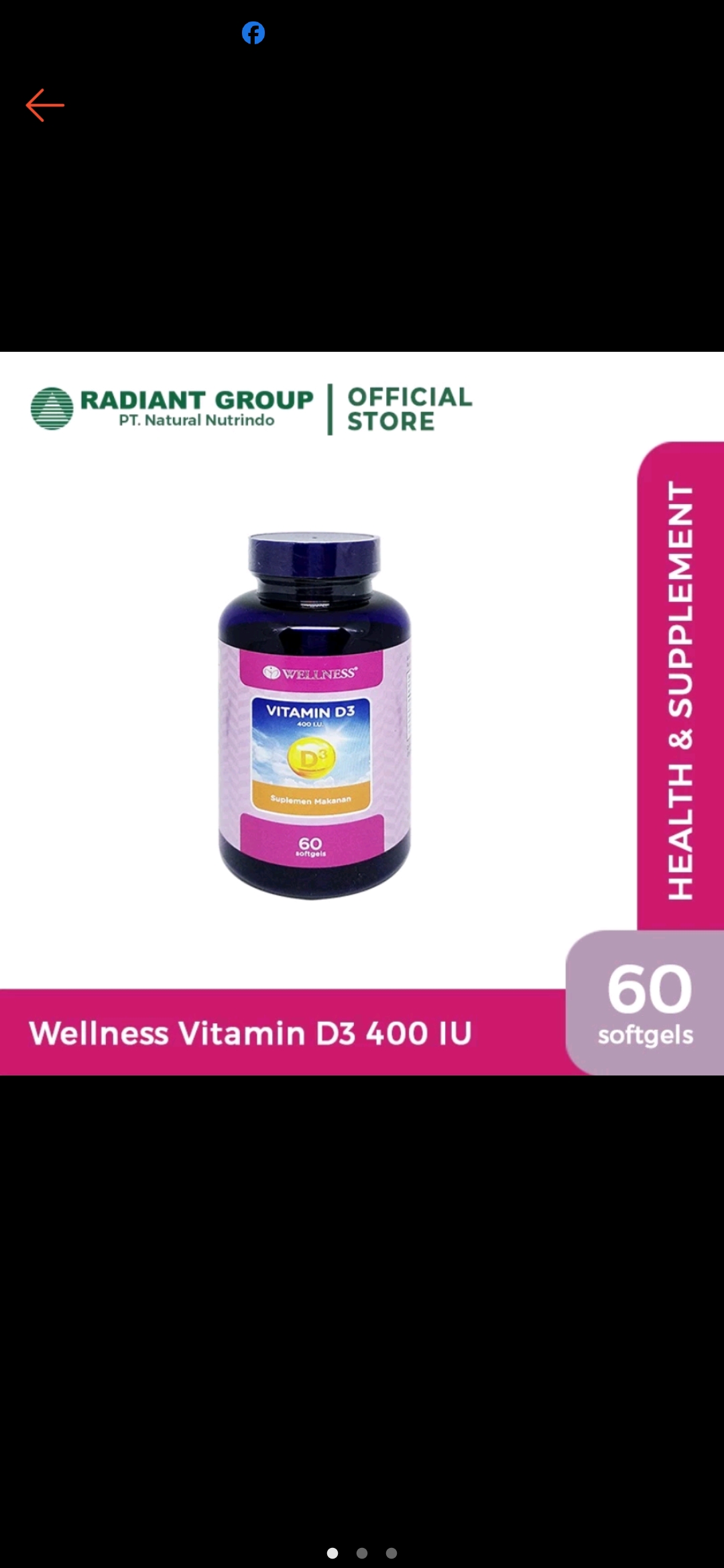Wellness vitamin d3 400 iu yang baik untuk menjaga daya tahan tubuh.