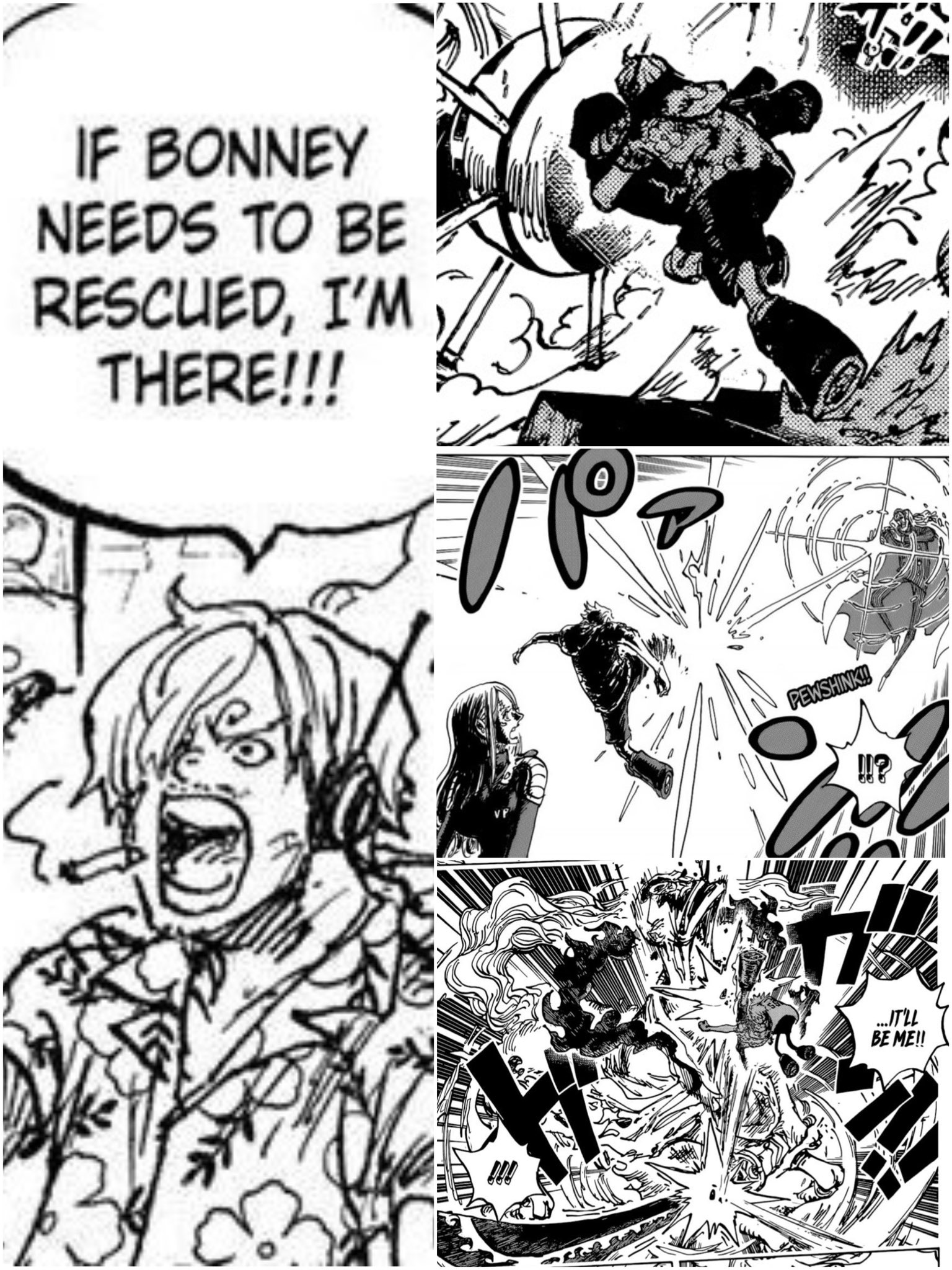 Salah satu Scane dalam Manga One Piece