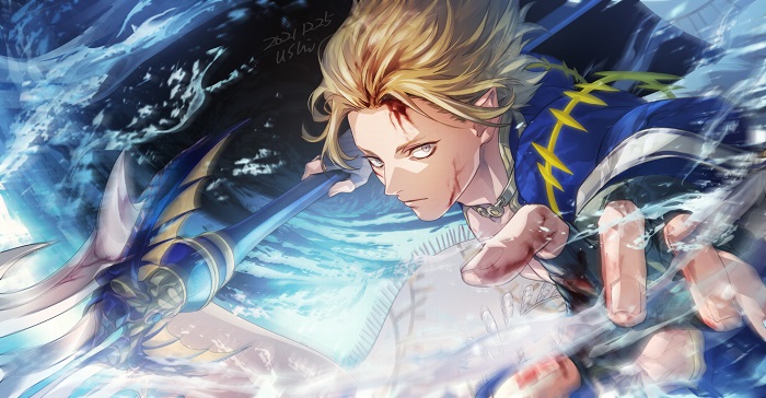 karakter Poseidon dalam anime Record of Ragnarok