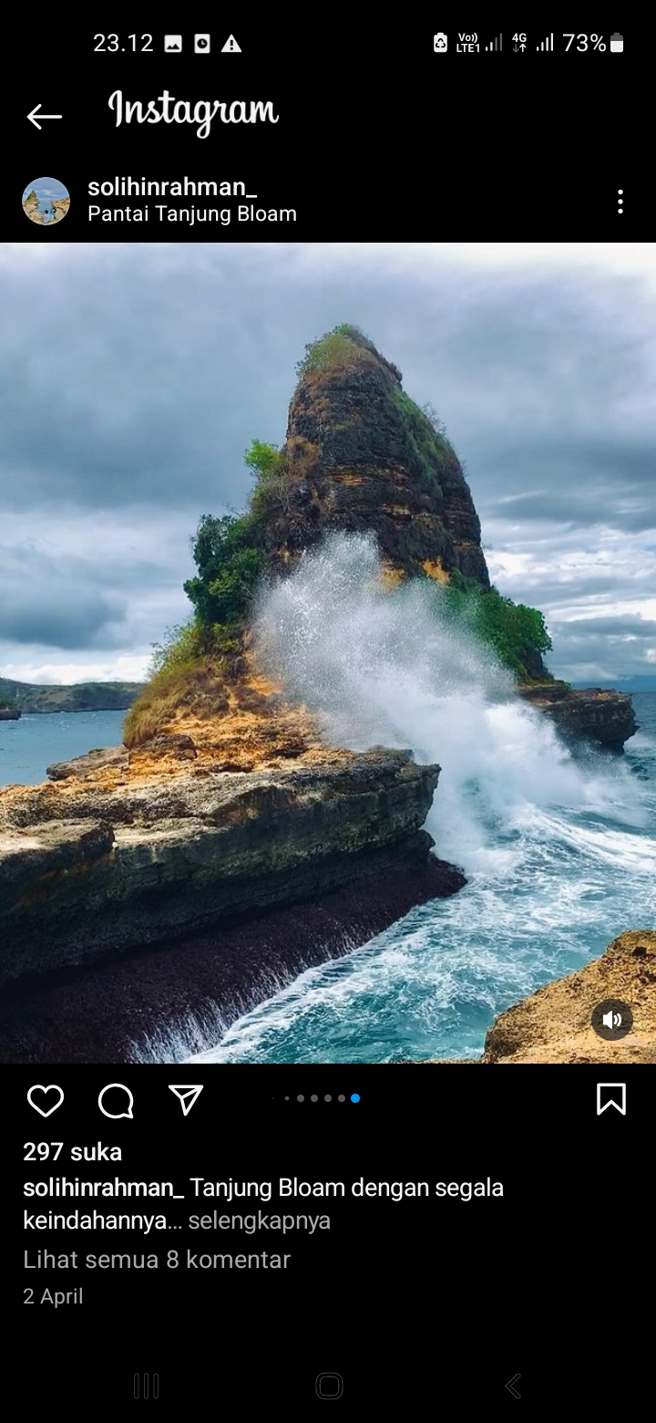 Pantai Tanjung Bloam di Pulau Lombok