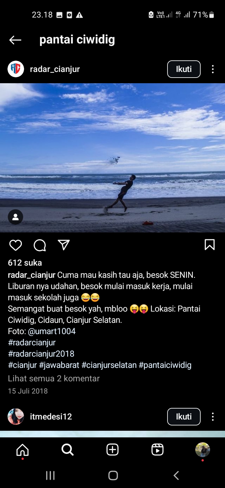Pantai Ciwidig, Cianjur